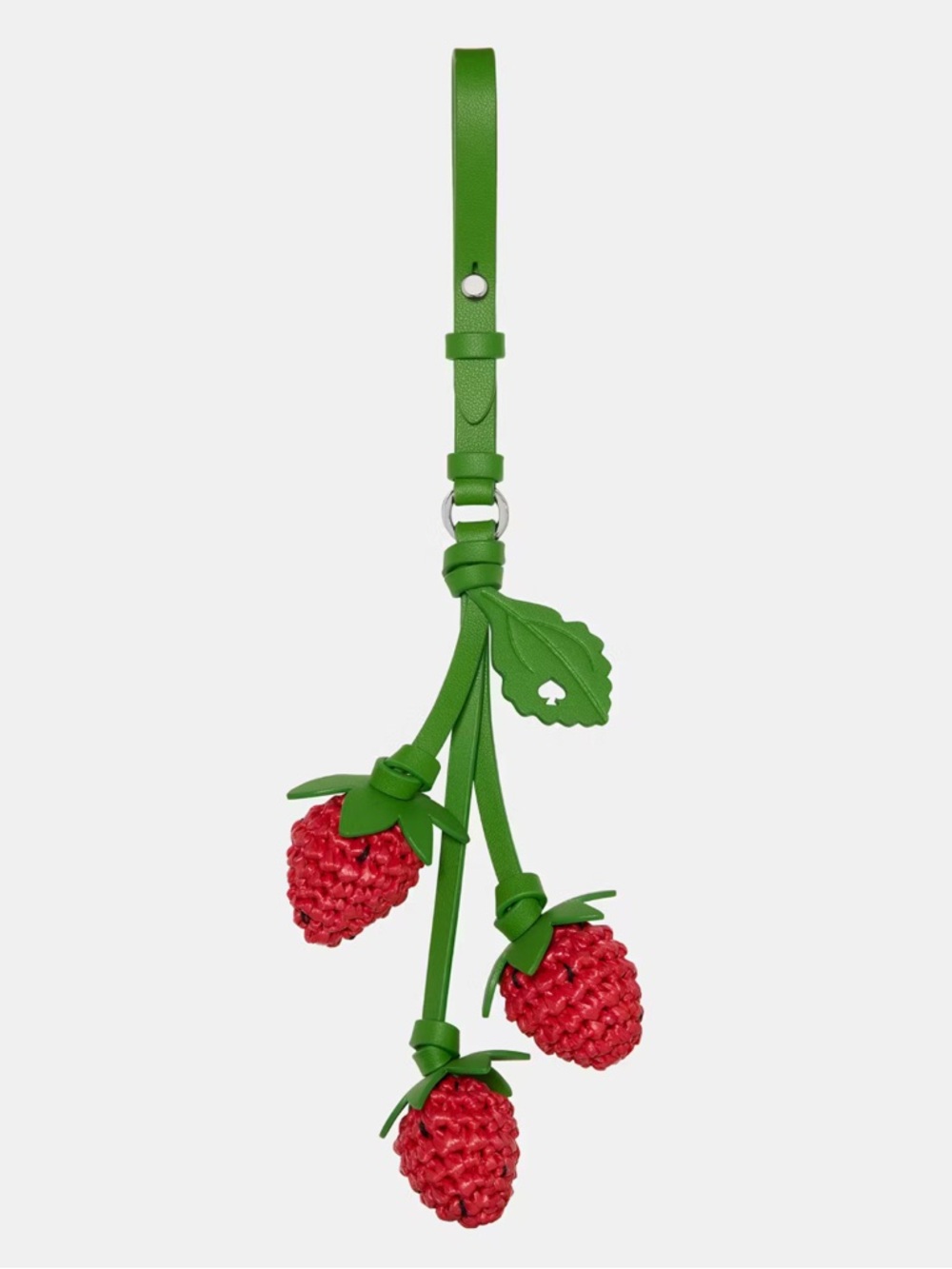 kate spade Kids Strawberry Bag Charm - Green and Red